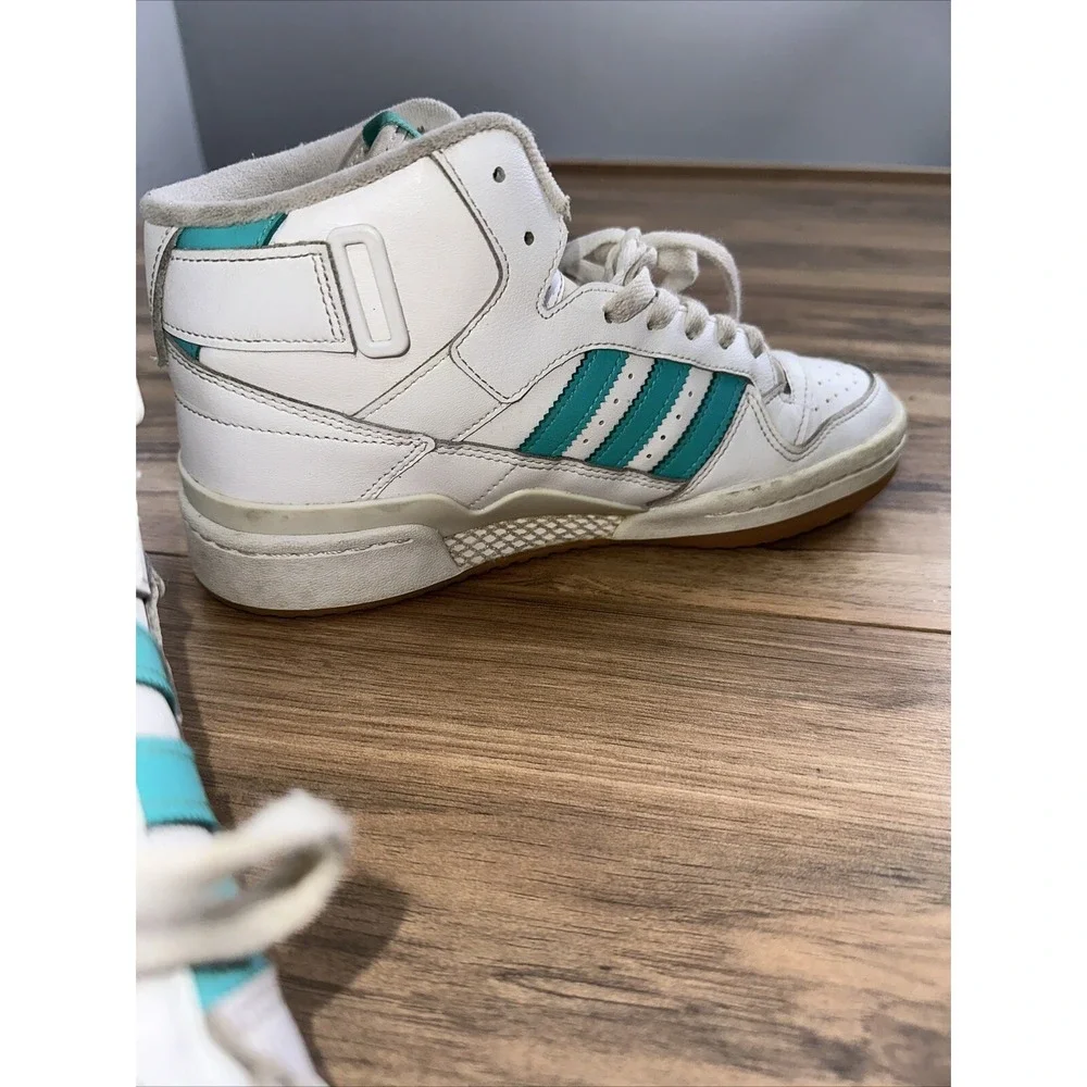 Size 9.5 - adidas‎ Forum Mid White Mint Rush W